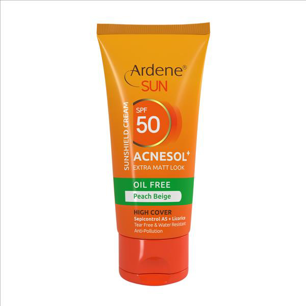 تصویر از آردن ضدآفتاب SPF50 ACNESOL فاقد چربی - بژ هلویی