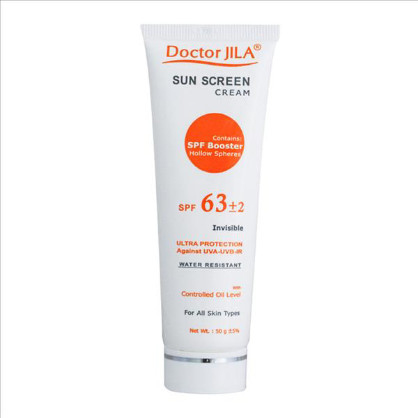 تصویر از دکتر ژیلا ضد آفتاب spf 63 بی رنگ 50 میلی فاقد چربی