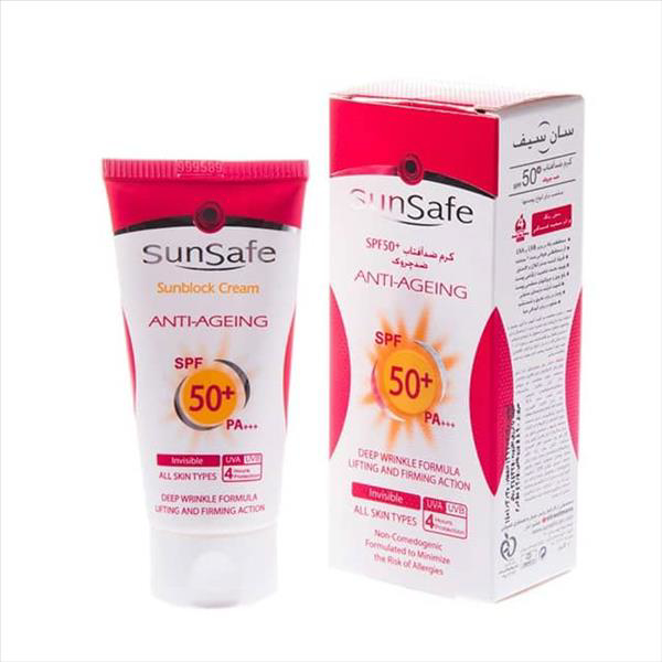 تصویر از سان سیف ضد آفتاب 50 SPF ضد چروک - بدون رنگ