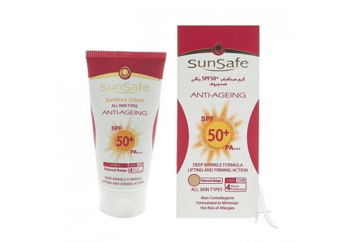 تصویر از سان سیف ضد آفتاب SPF50 ضد چروک - بژ طبیعی