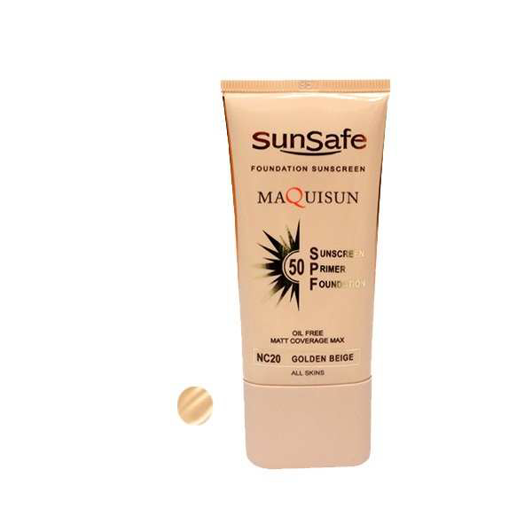 تصویر از سان سیف ضد آفتاب SPF50 فاقد چربی - بژ طلایی NC 20