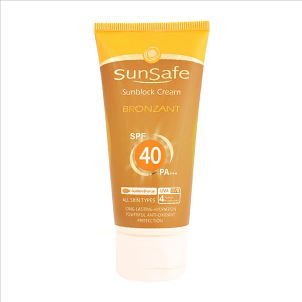 تصویر از سان سیف ضد آفتاب spf 40  برنزه کننده/ برنز طلایی