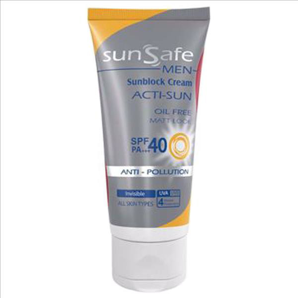 تصویر از سان سیف ضد آفتاب آقایان SPF40  - انواع پوست