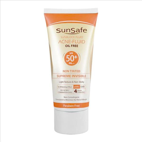 تصویر از سان سیف فلوئید ضد آفتاب 50 SPF فاقد چربی -بدون رنگ