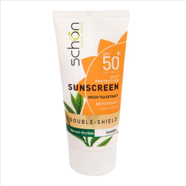 تصویر از شون ضد آفتاب 50 SPF چای سبز-خشک و نرمال بی رنگ