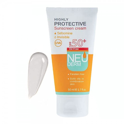 تصویر از نئودرم ضدآفتاب SPF 50 پوست چرب-بی رنگ