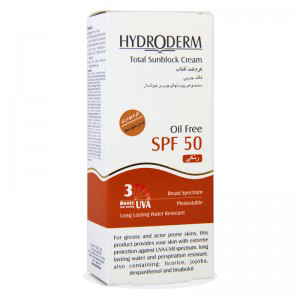 تصویر از هیدرودرم ضدآفتابSPF50 چرب -کرم پودری بژمتوسط