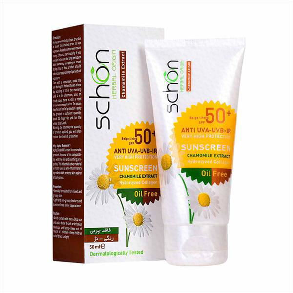تصویر از شون ضد آفتاب 50 spf فاقد چربی - رنگی بژ
